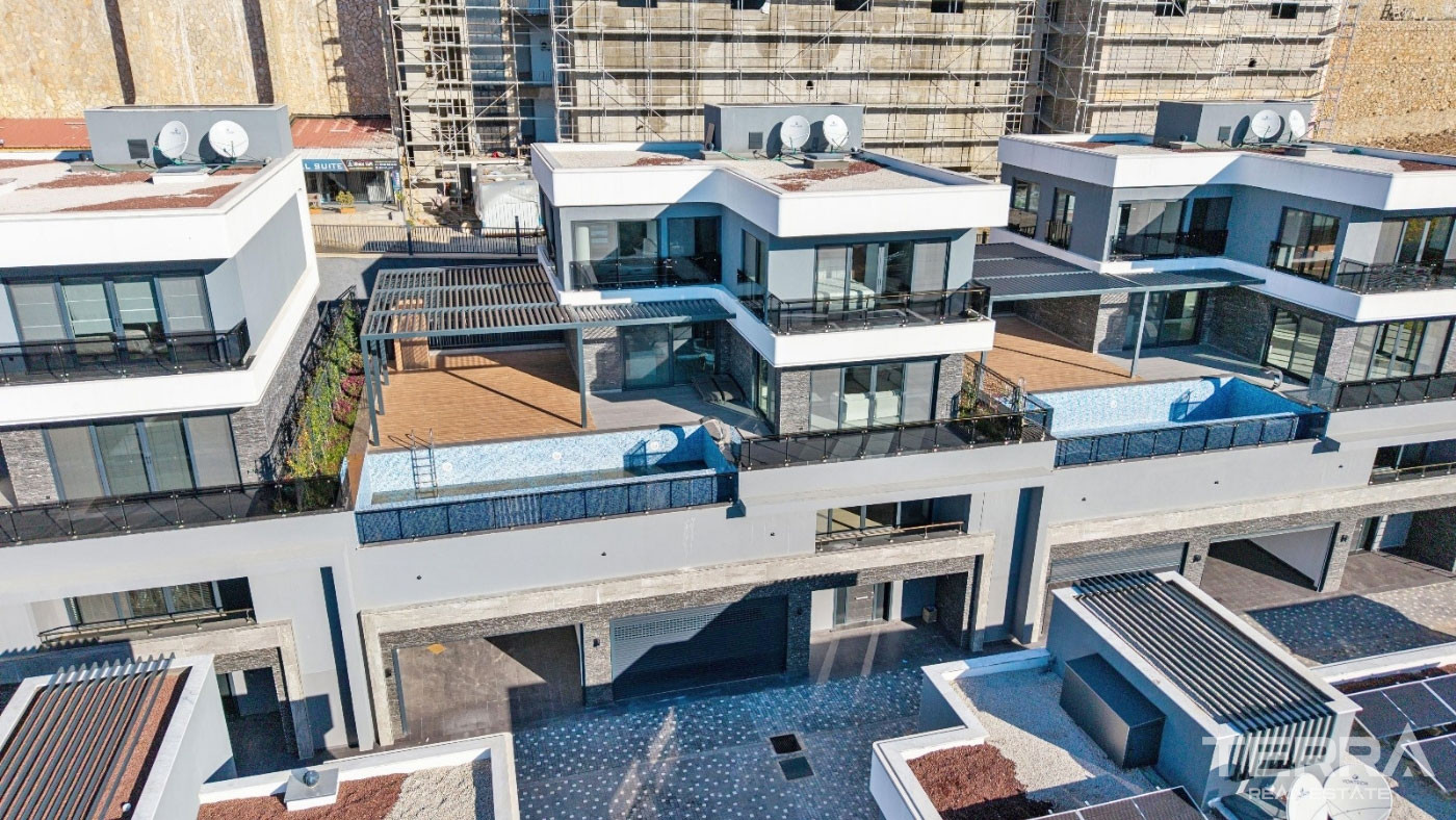 Ultra Modern Luxury Villas with a Panoramic Sea View in Alanya Tepe - 100466