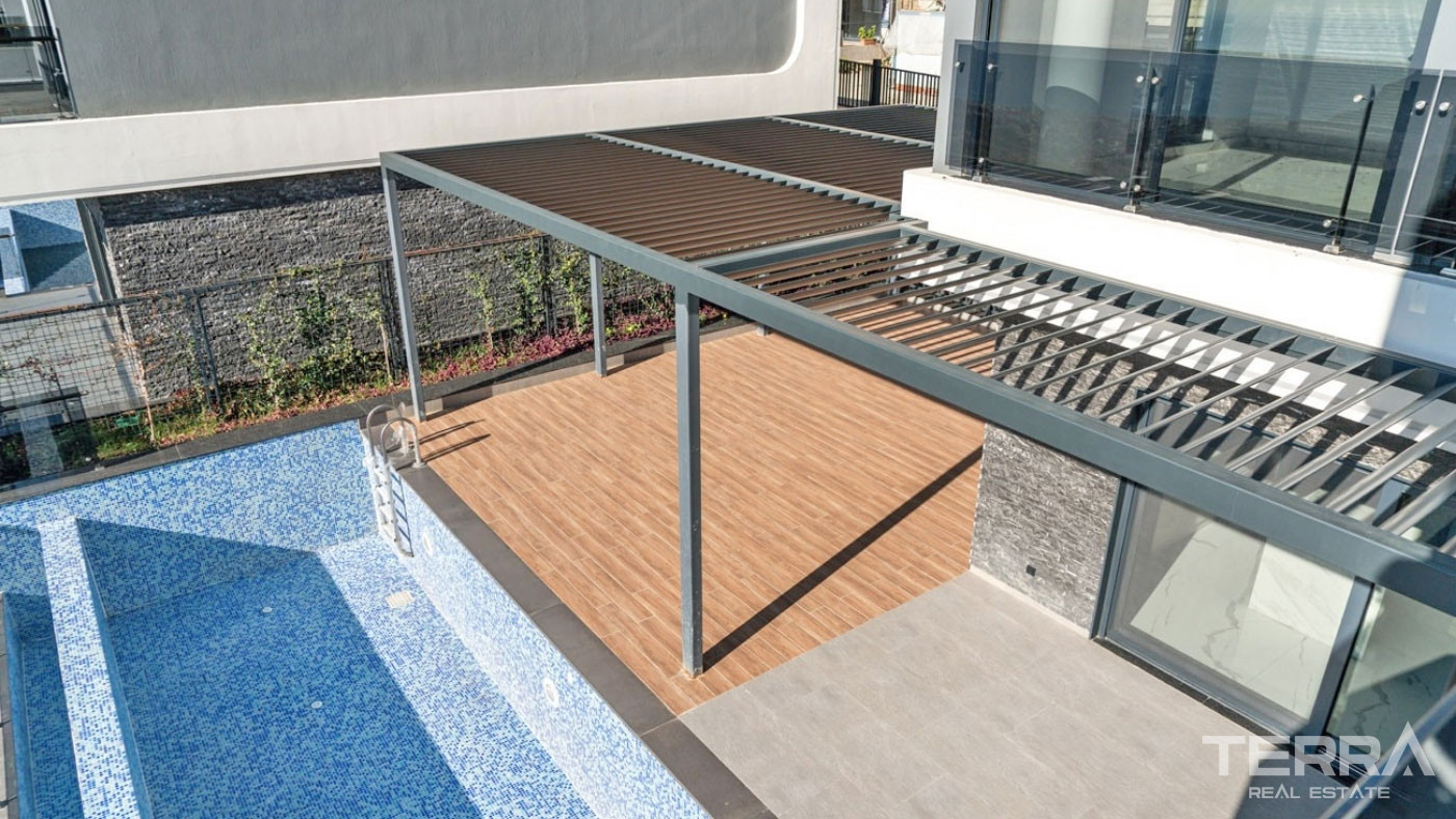 Ultra Modern Luxury Villas with a Panoramic Sea View in Alanya Tepe - 100472