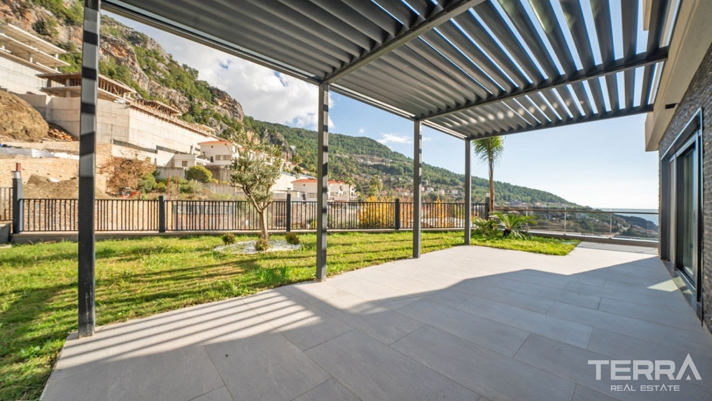 Ultra Modern Luxury Villas with a Panoramic Sea View in Alanya Tepe - 100474