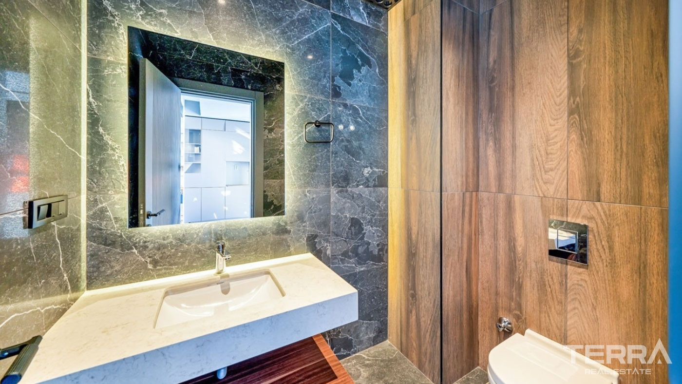 Ultra Modern Luxury Villas with a Panoramic Sea View in Alanya Tepe - 100499