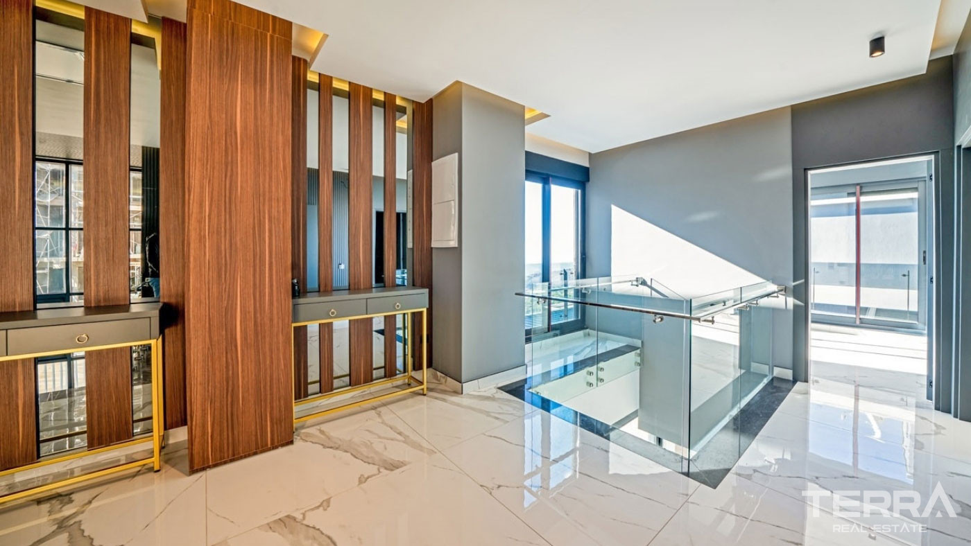 Ultra Modern Luxury Villas with a Panoramic Sea View in Alanya Tepe - 100500