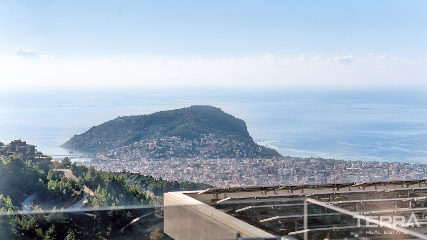 Ultra Modern Luxury Villas with a Panoramic Sea View in Alanya Tepe - 100507
