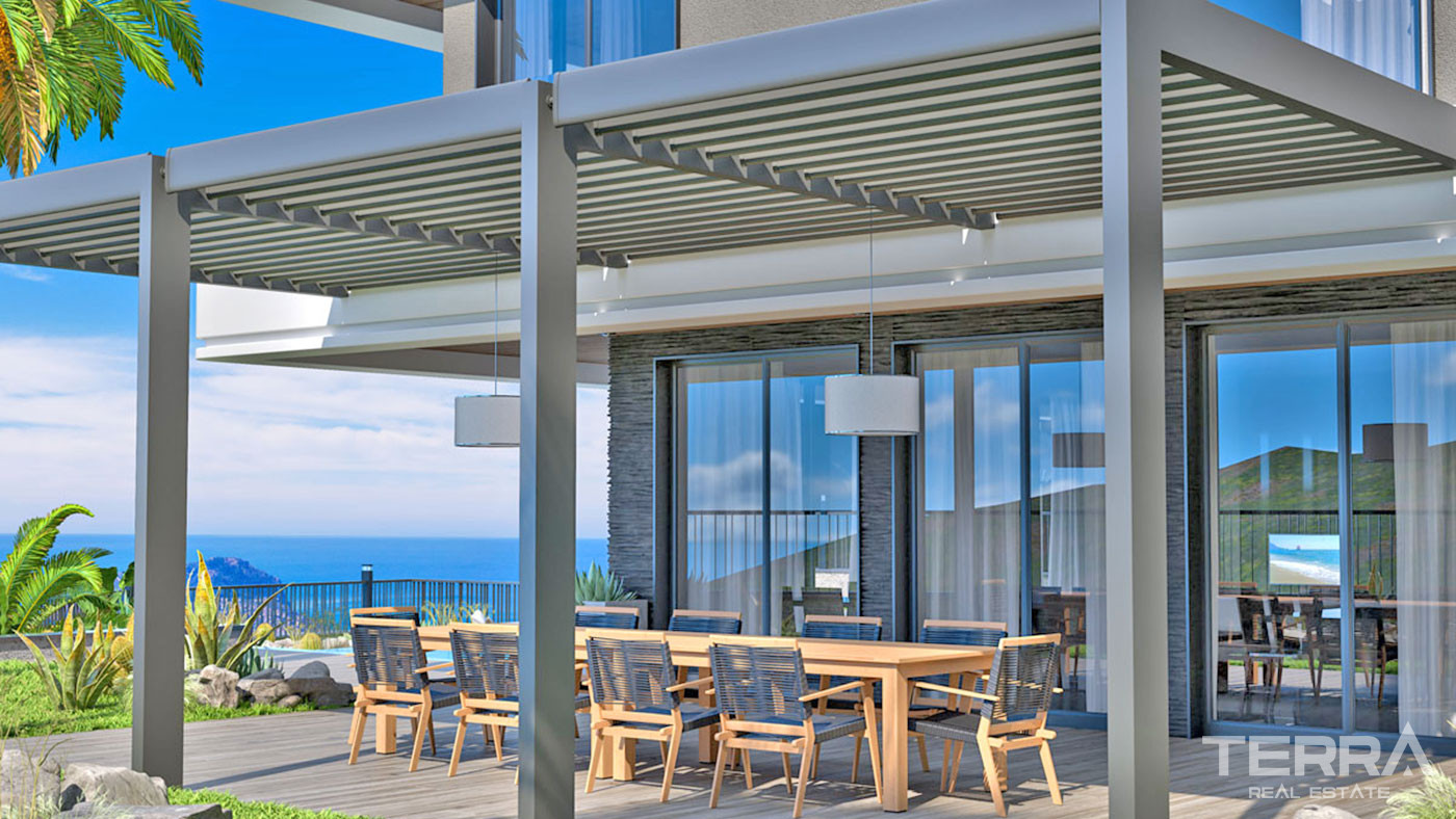 Ultra Modern Luxury Villas with a Panoramic Sea View in Alanya Tepe - 62450