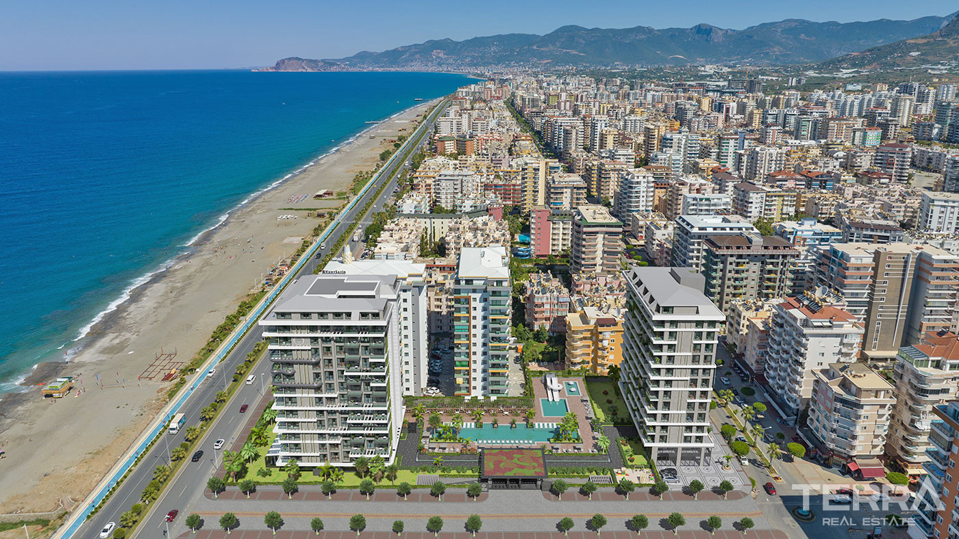 Luksuslejligheder med havudsigt til salg i Mahmutlar, Alanya - 126757