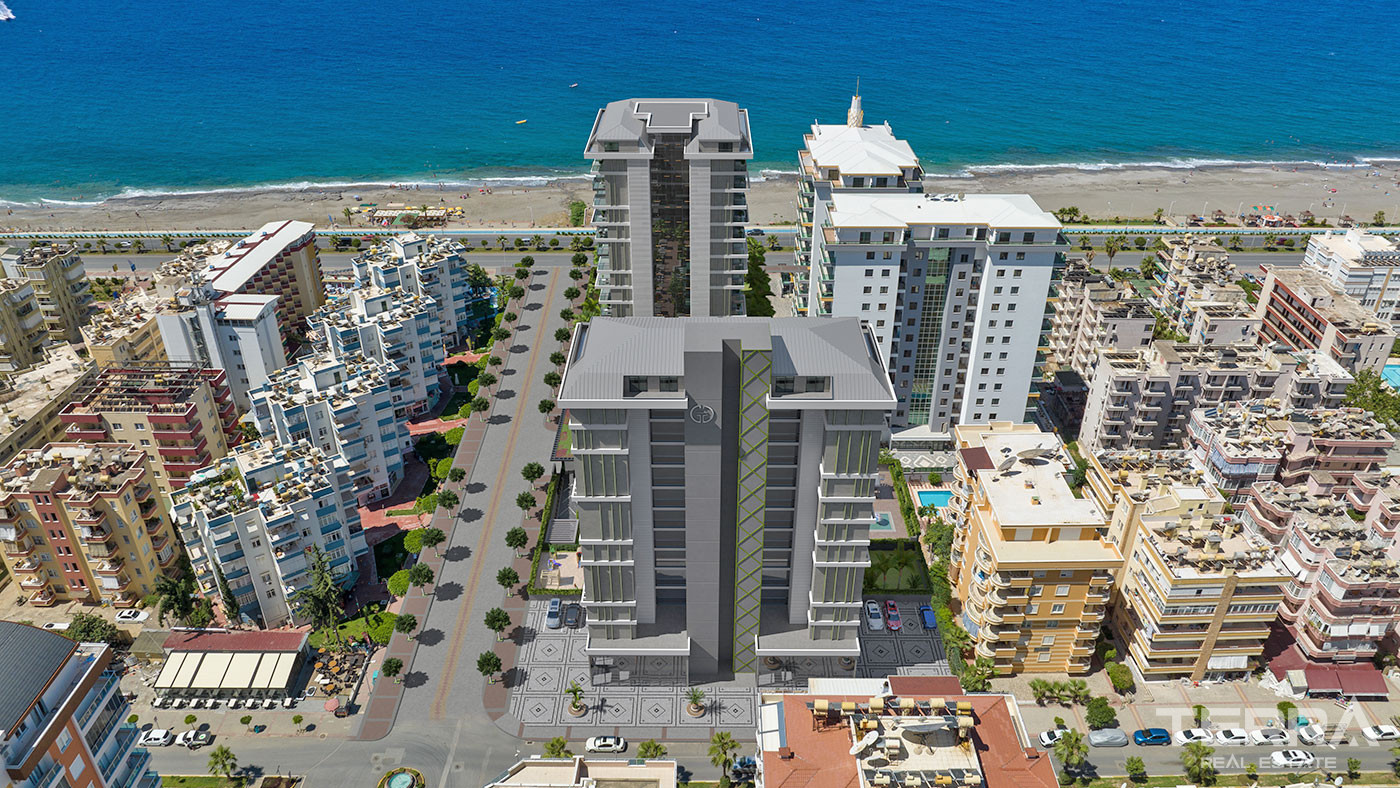 Luksuslejligheder med havudsigt til salg i Mahmutlar, Alanya - 126760
