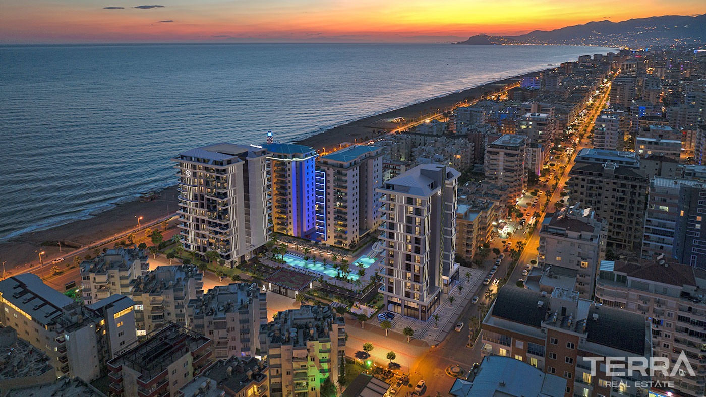 Luksuslejligheder med havudsigt til salg i Mahmutlar, Alanya - 126766