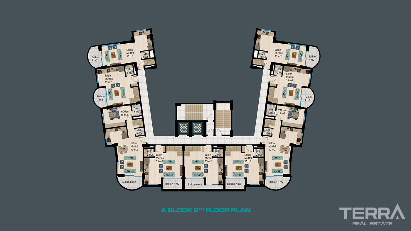 Bargain Apartments in Alanya Demirtaş with Luxury Amenities - 62988