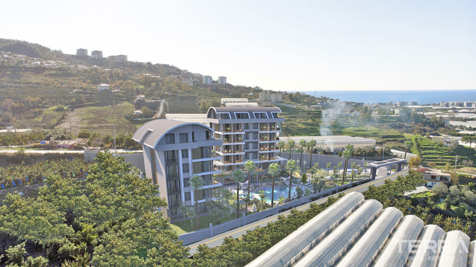 Alanya Apartments in Kargıcak with Free WiFi and Cafe in the Complex