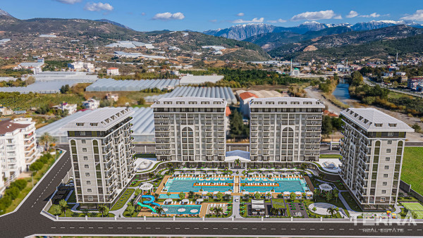 Bargain Apartments with Numerous Social Facilities in Alanya Demirtaş