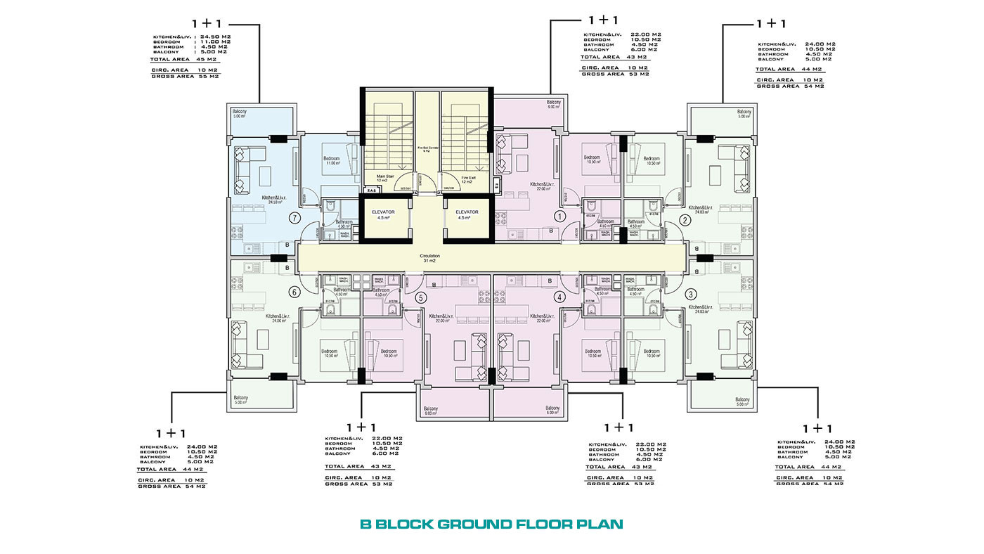 Affordable Apartments in Alanya Avsallar with Rich Social Facilities - 63597