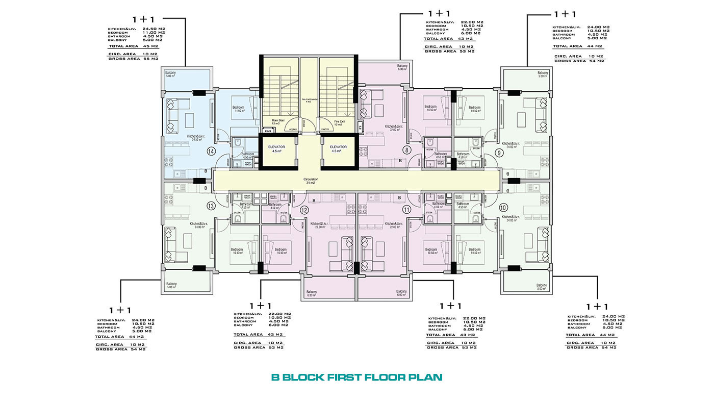Affordable Apartments in Alanya Avsallar with Rich Social Facilities - 63598