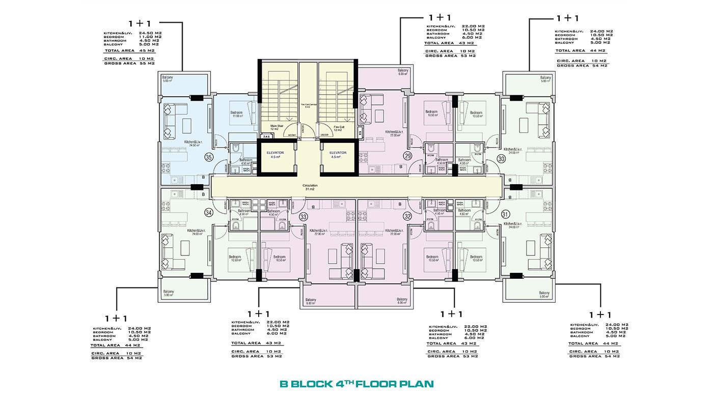 Affordable Apartments in Alanya Avsallar with Rich Social Facilities - 63601