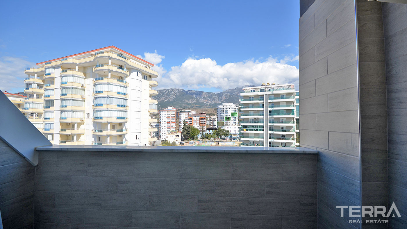 Key Ready Penthouse in Alanya, Mahmutlar with Sea and Castle View - 63814