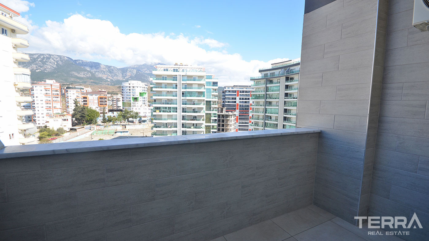 Key Ready Penthouse in Alanya, Mahmutlar with Sea and Castle View - 63815