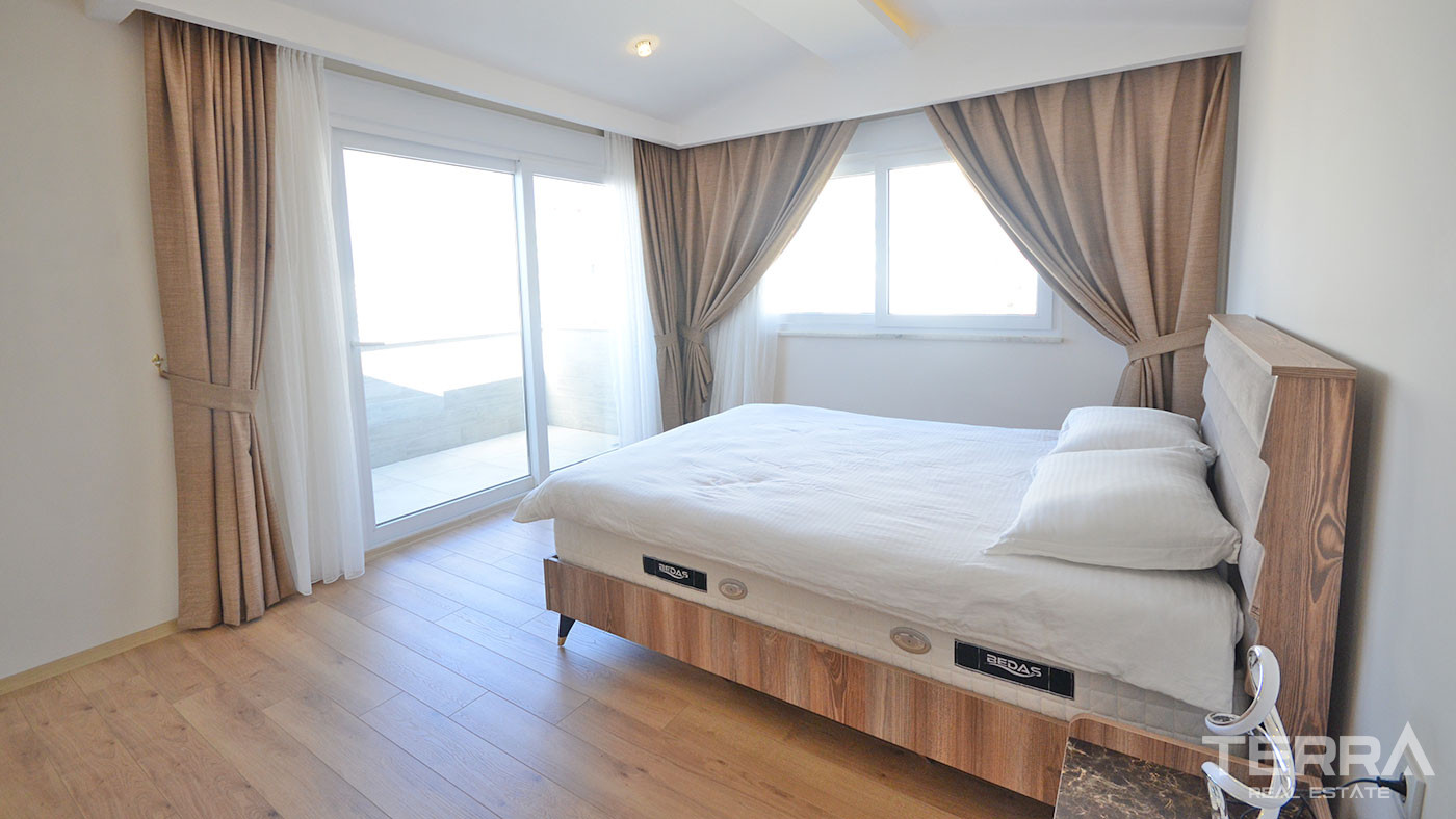 Key Ready Penthouse in Alanya, Mahmutlar with Sea and Castle View - 63817