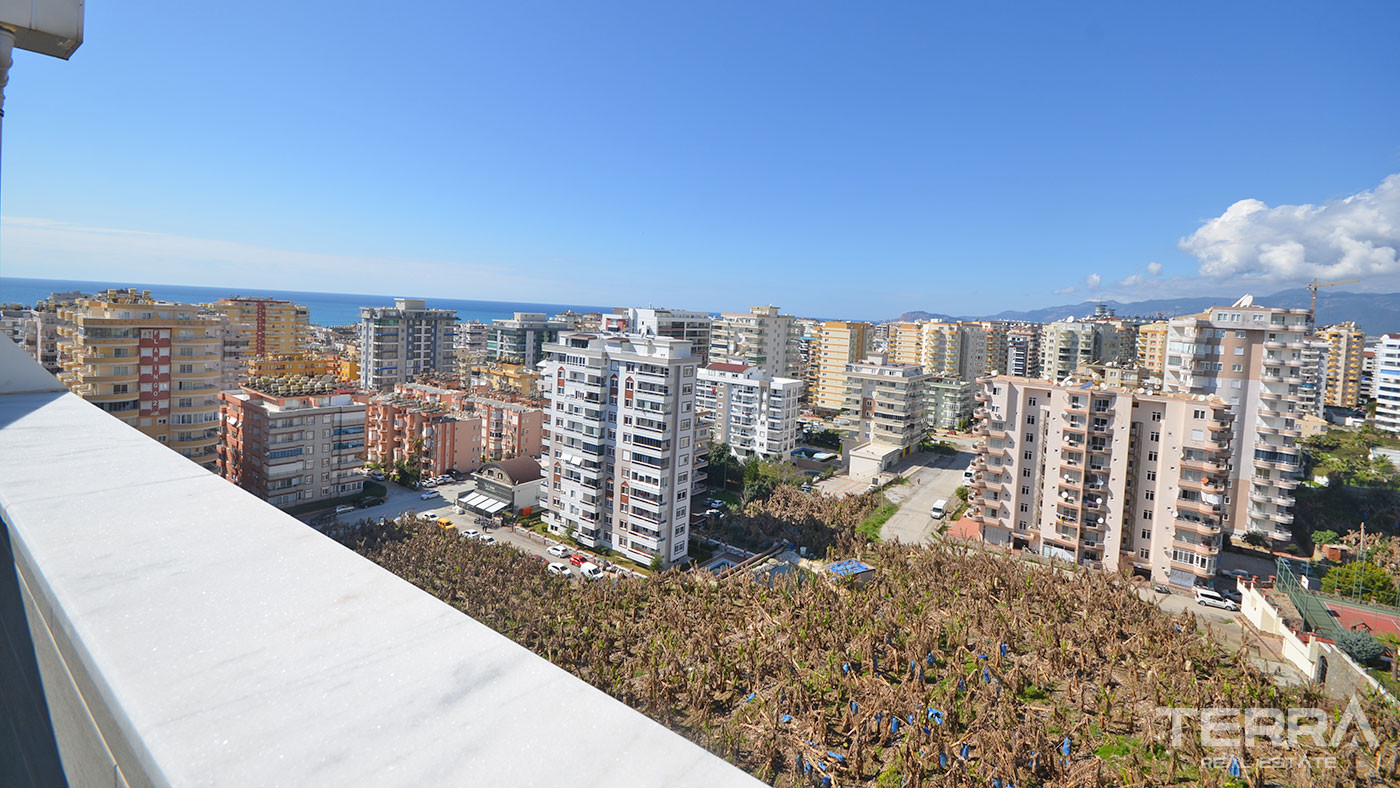 Key Ready Penthouse in Alanya, Mahmutlar with Sea and Castle View - 63823