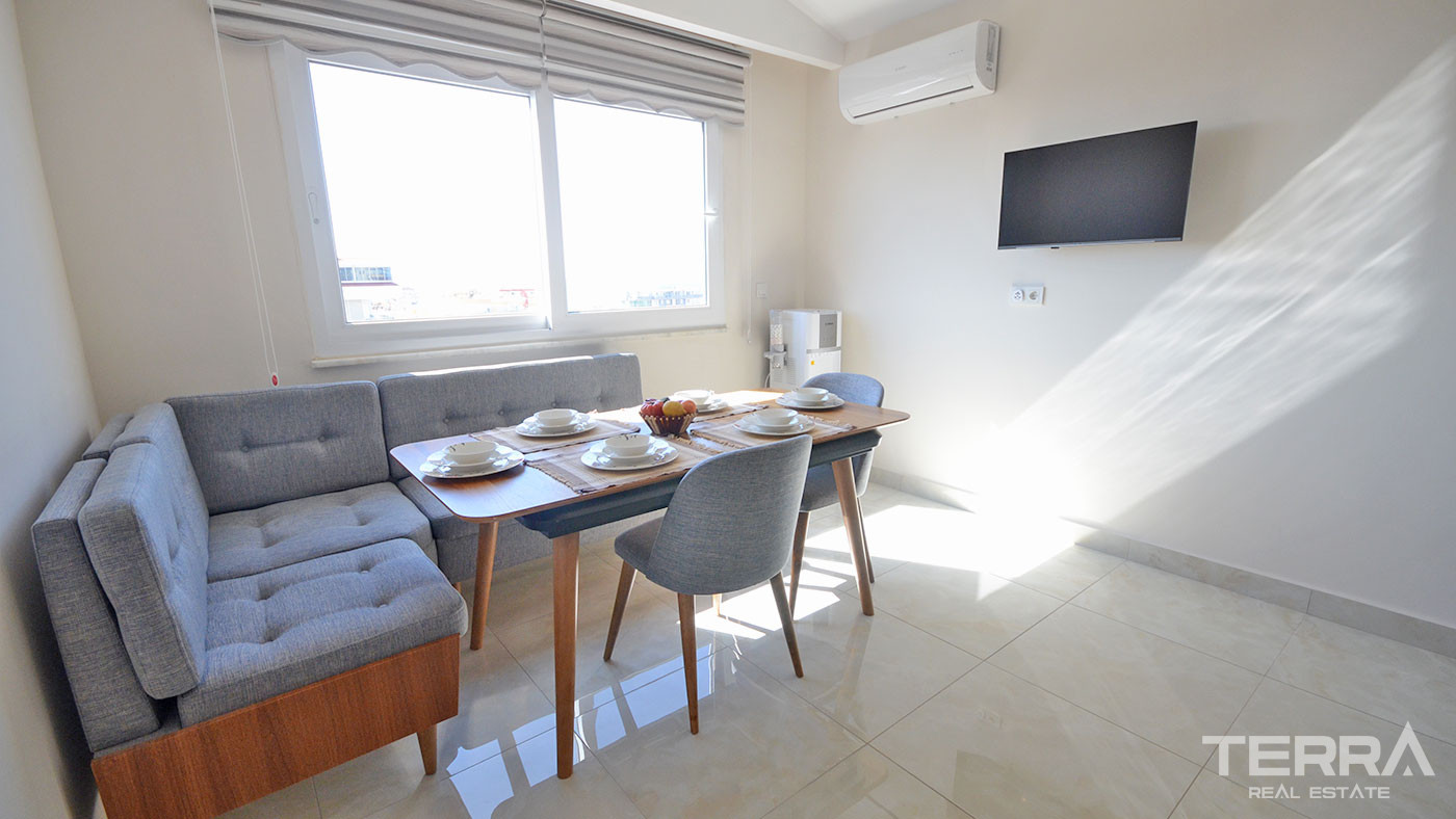 Key Ready Penthouse in Alanya, Mahmutlar with Sea and Castle View - 63827