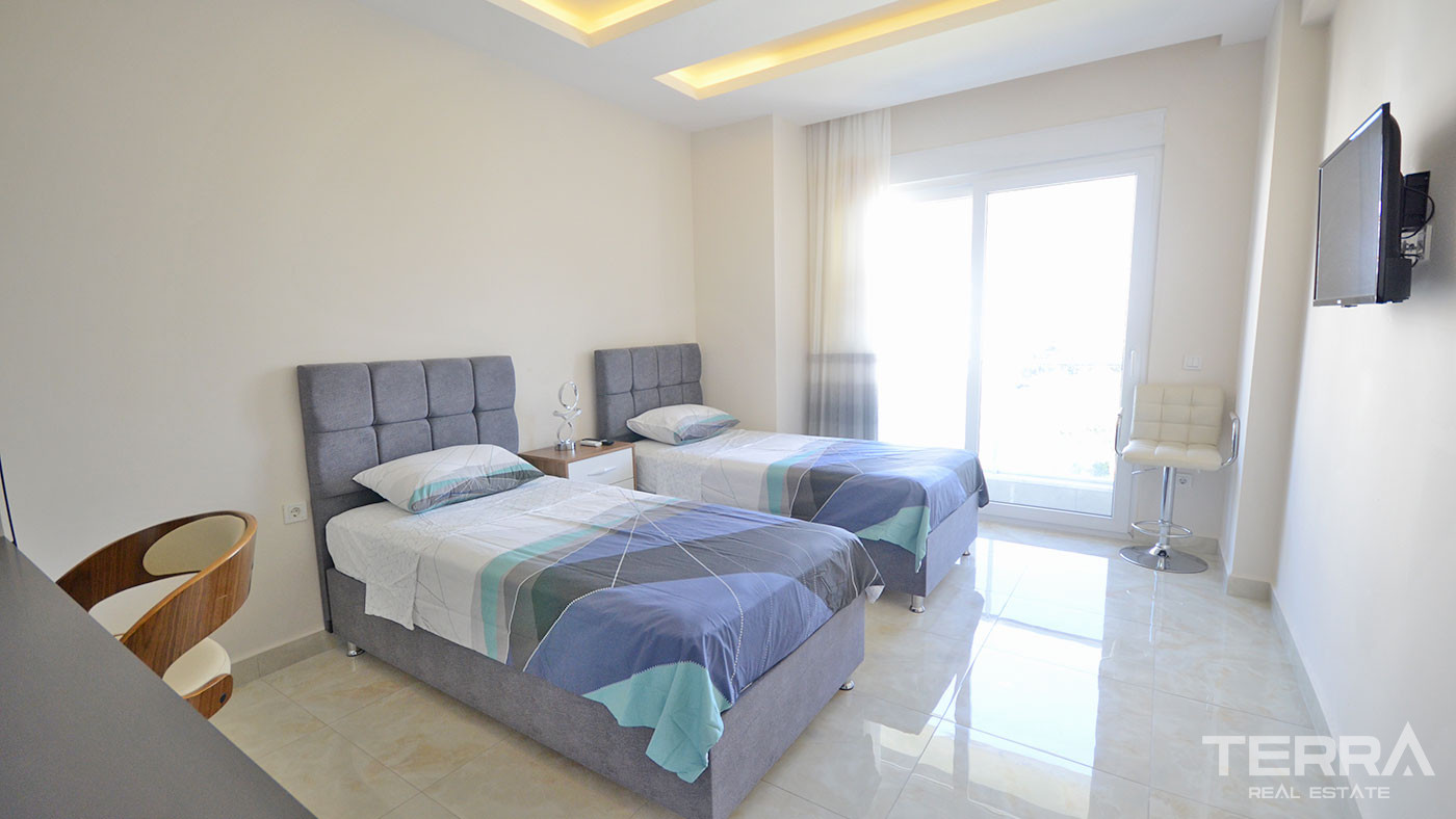 Key Ready Penthouse in Alanya, Mahmutlar with Sea and Castle View - 63828