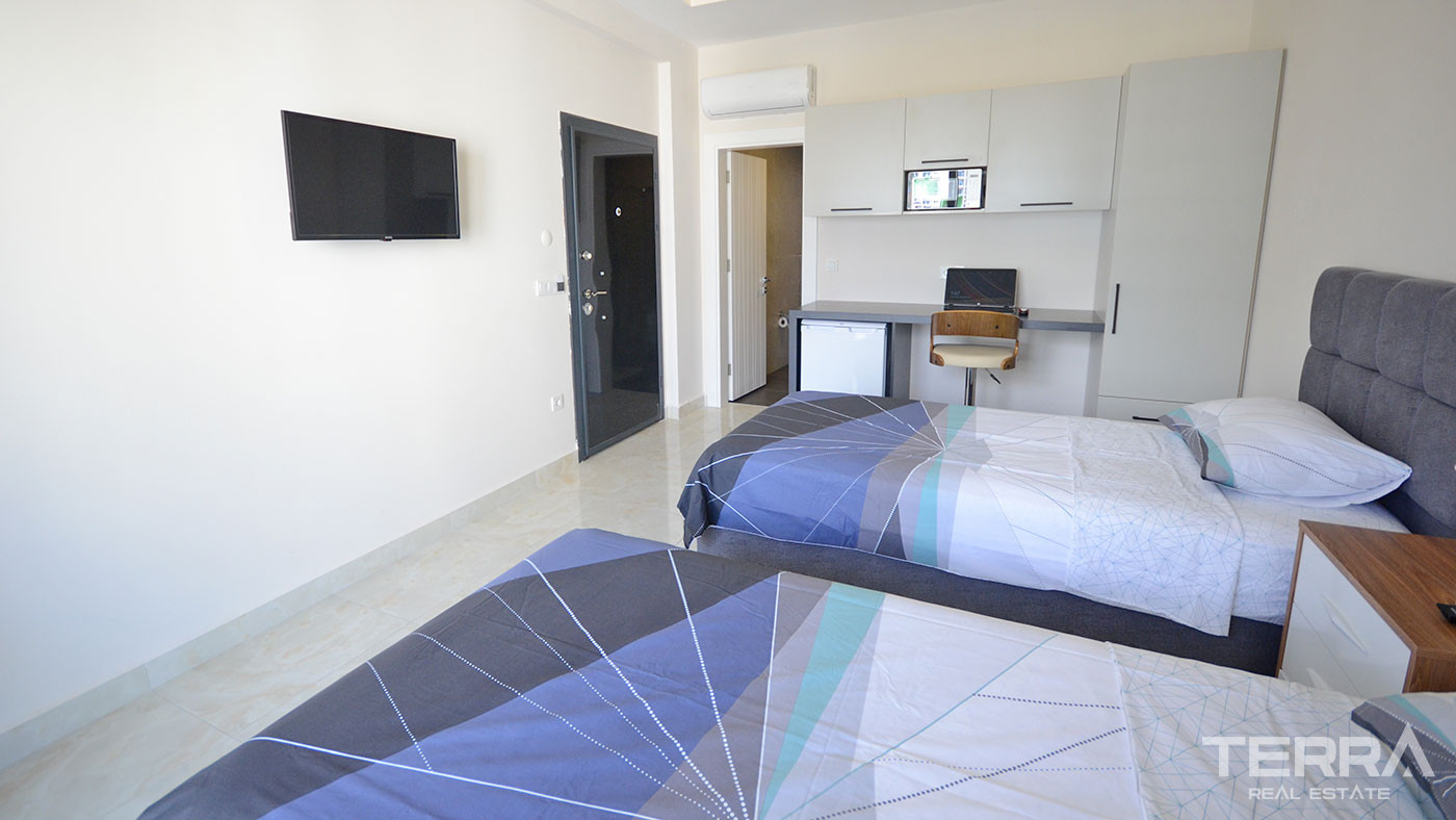 Key Ready Penthouse in Alanya, Mahmutlar with Sea and Castle View - 63830
