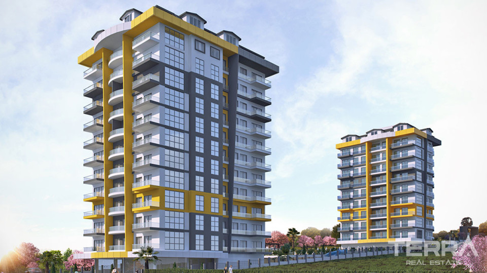 Key Ready Penthouse in Alanya, Mahmutlar with Sea and Castle View