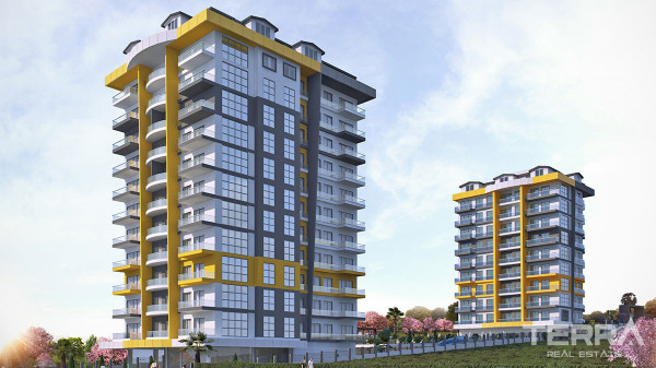 Key Ready Penthouse in Alanya, Mahmutlar with Sea and Castle View