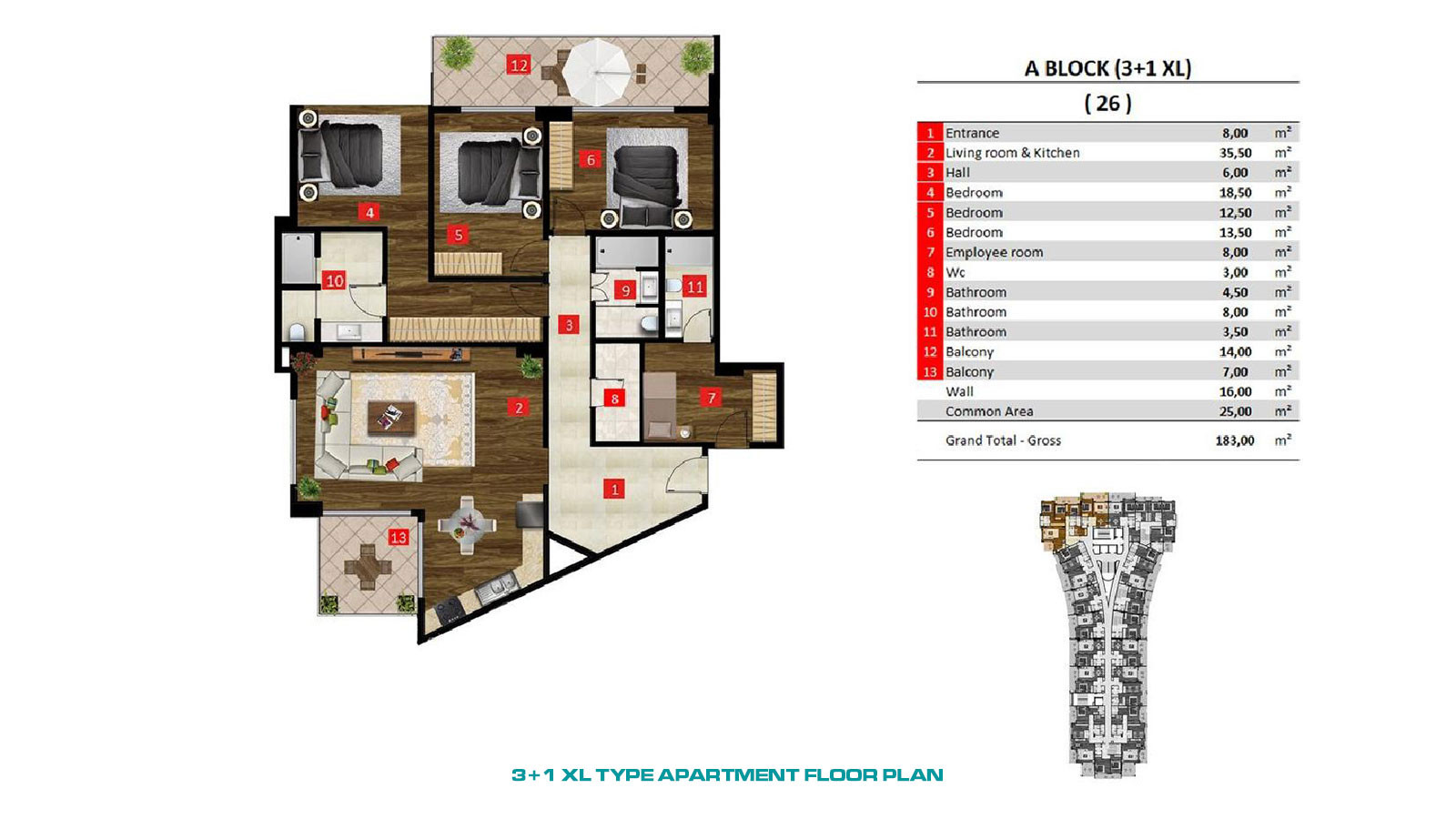 Exclusive Apartments for Sale in Alanya, Turkey — Azura World - 63970