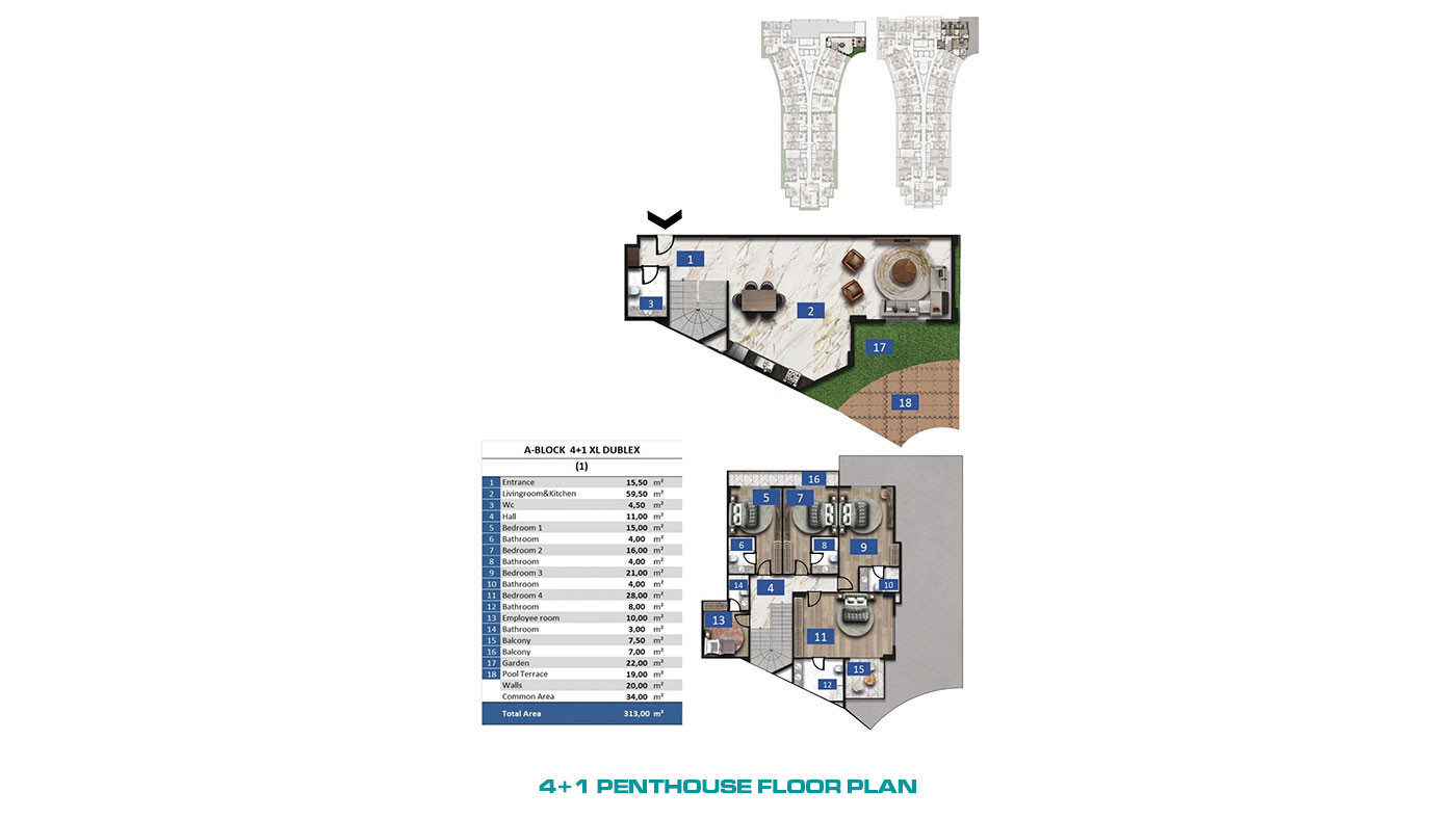 Exclusive Apartments for Sale in Alanya, Turkey — Azura World - 63975