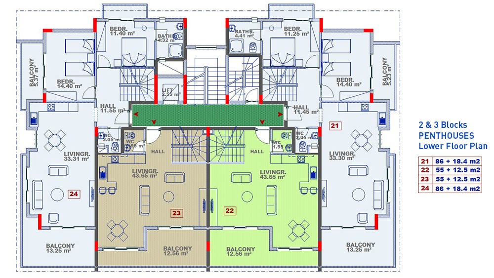 Alanya Apartments for sale in Another World Cikcilli - 1464