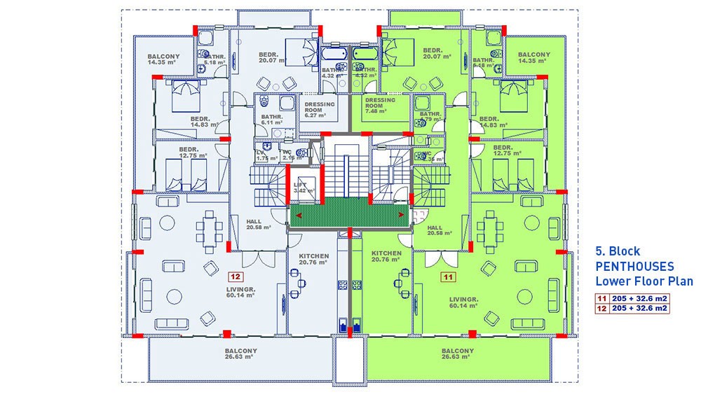 Alanya Apartments for sale in Another World Cikcilli - 1477