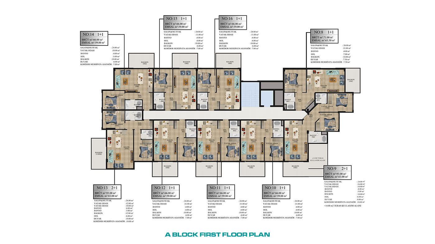 Nirvana Forest – Apartments in Alanya, Avsallar with Private Beach - 64353