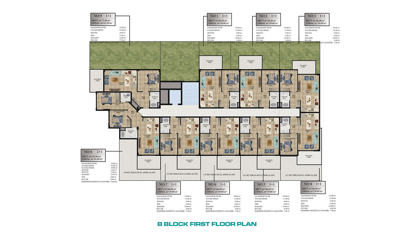 Nirvana Forest – Apartments in Alanya, Avsallar with Private Beach - 64359