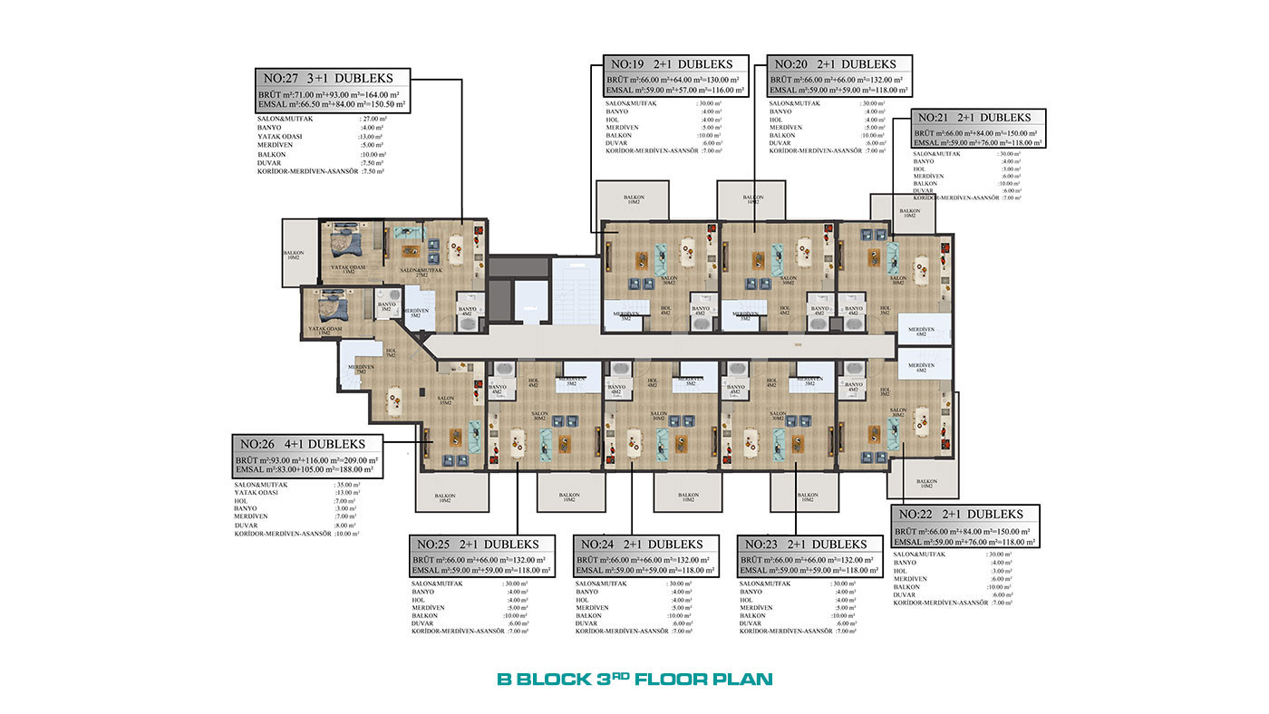 Nirvana Forest – Apartments in Alanya, Avsallar with Private Beach - 64360