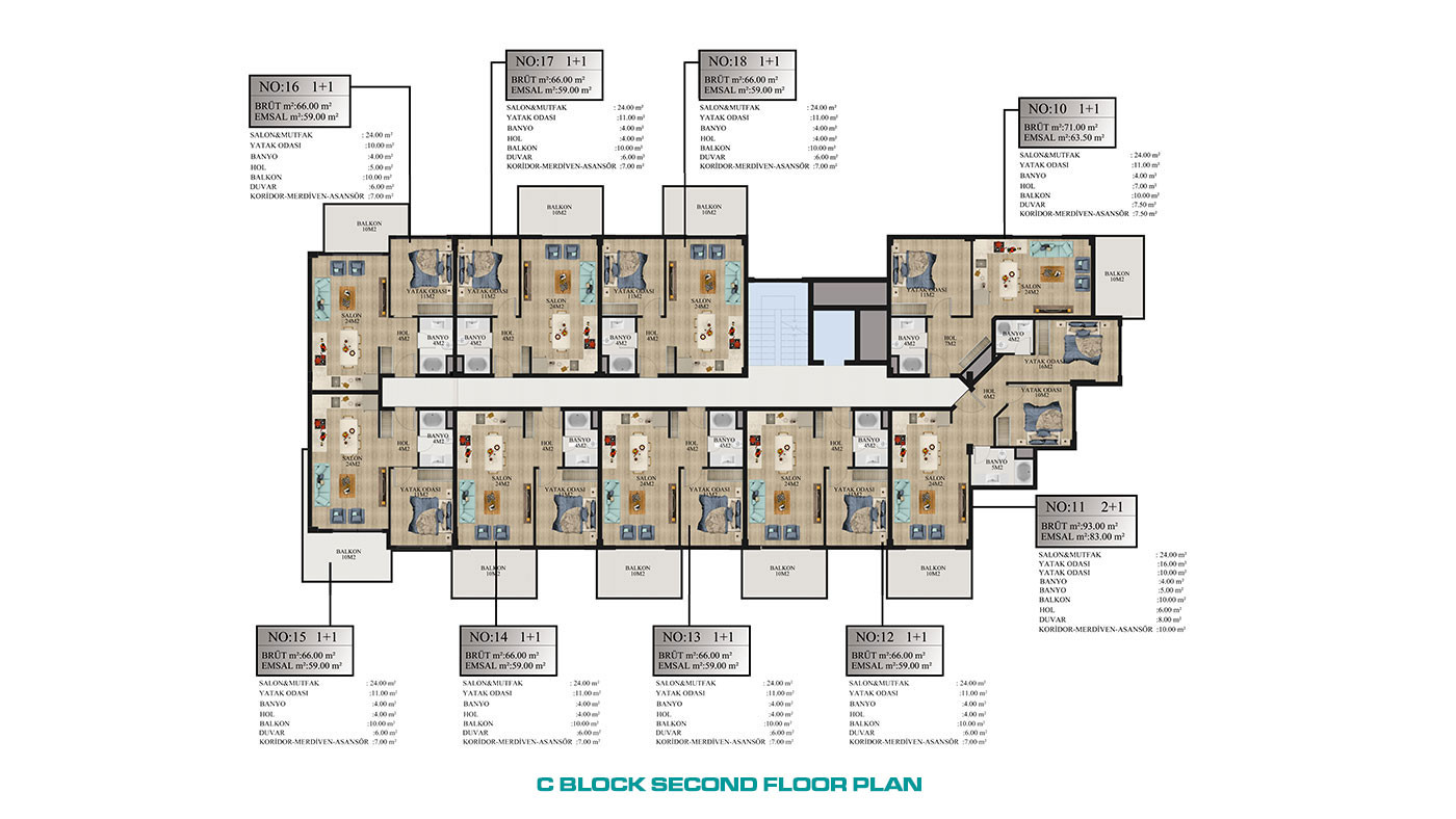 Nirvana Forest – Apartments in Alanya, Avsallar with Private Beach - 64363