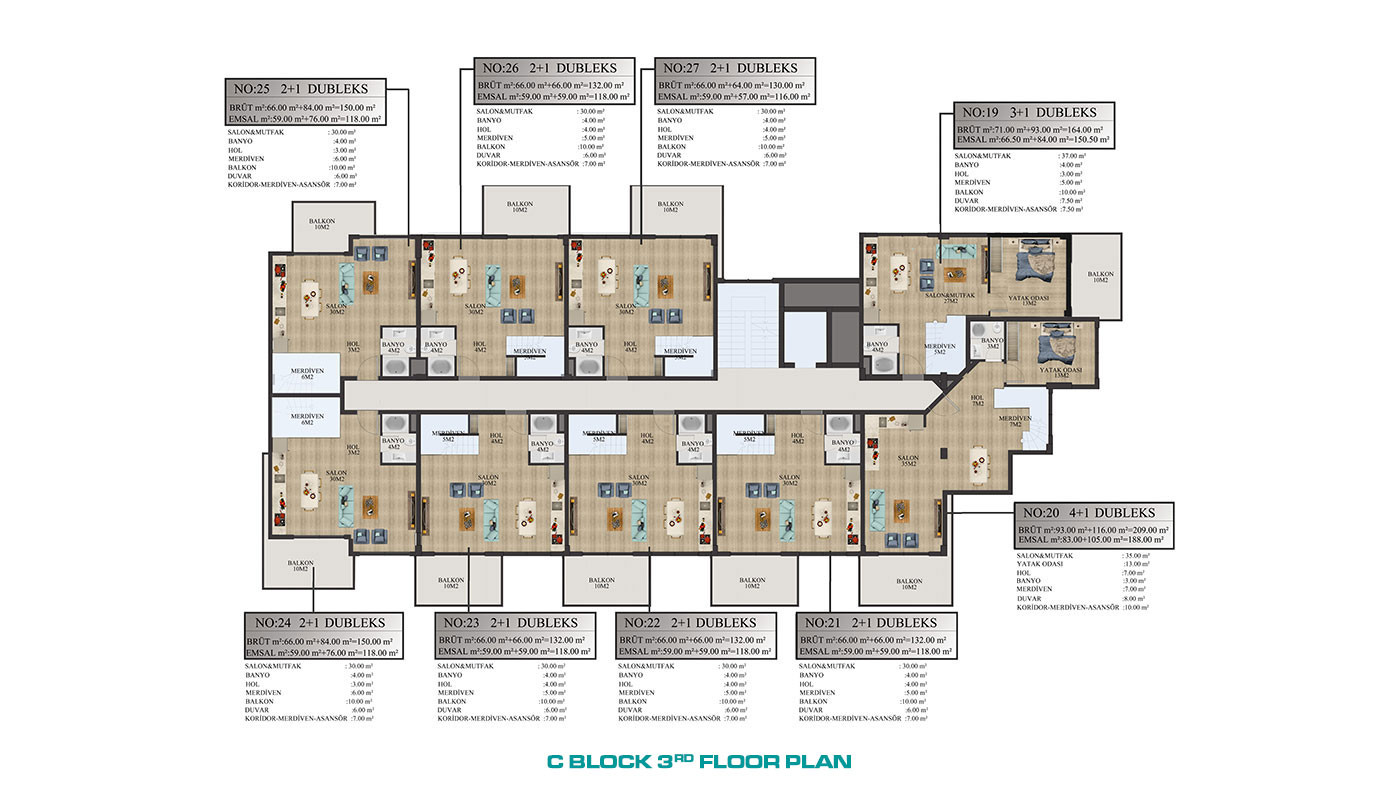 Nirvana Forest – Apartments in Alanya, Avsallar with Private Beach - 64364