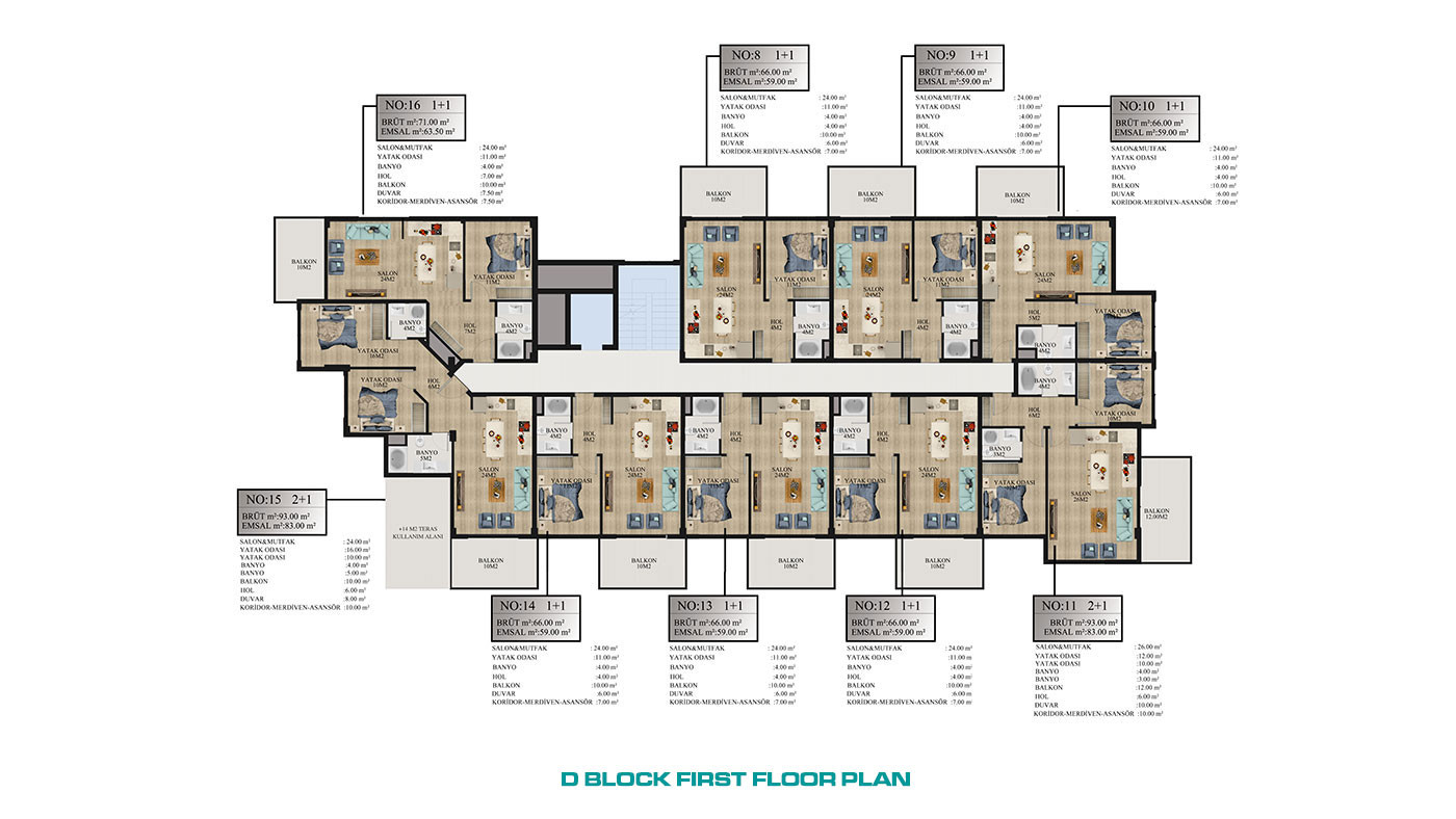 Nirvana Forest – Apartments in Alanya, Avsallar with Private Beach - 64367