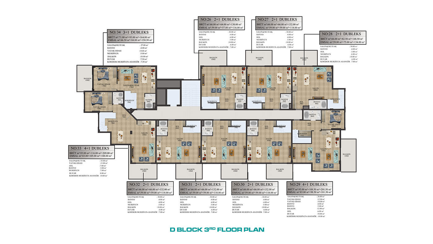 Nirvana Forest – Apartments in Alanya, Avsallar with Private Beach - 64369