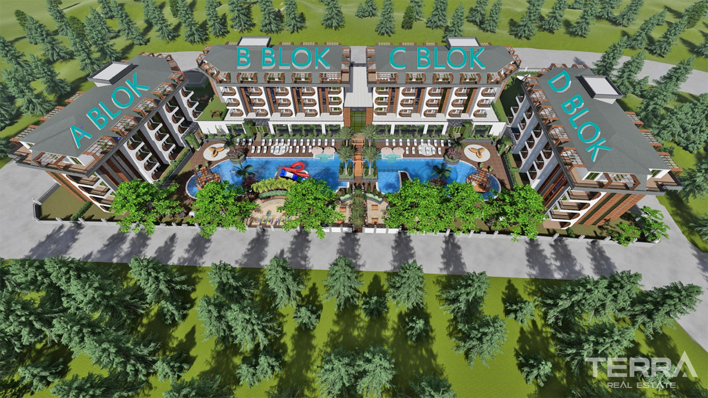 Nirvana Forest – Apartments in Alanya, Avsallar with Private Beach - 64390