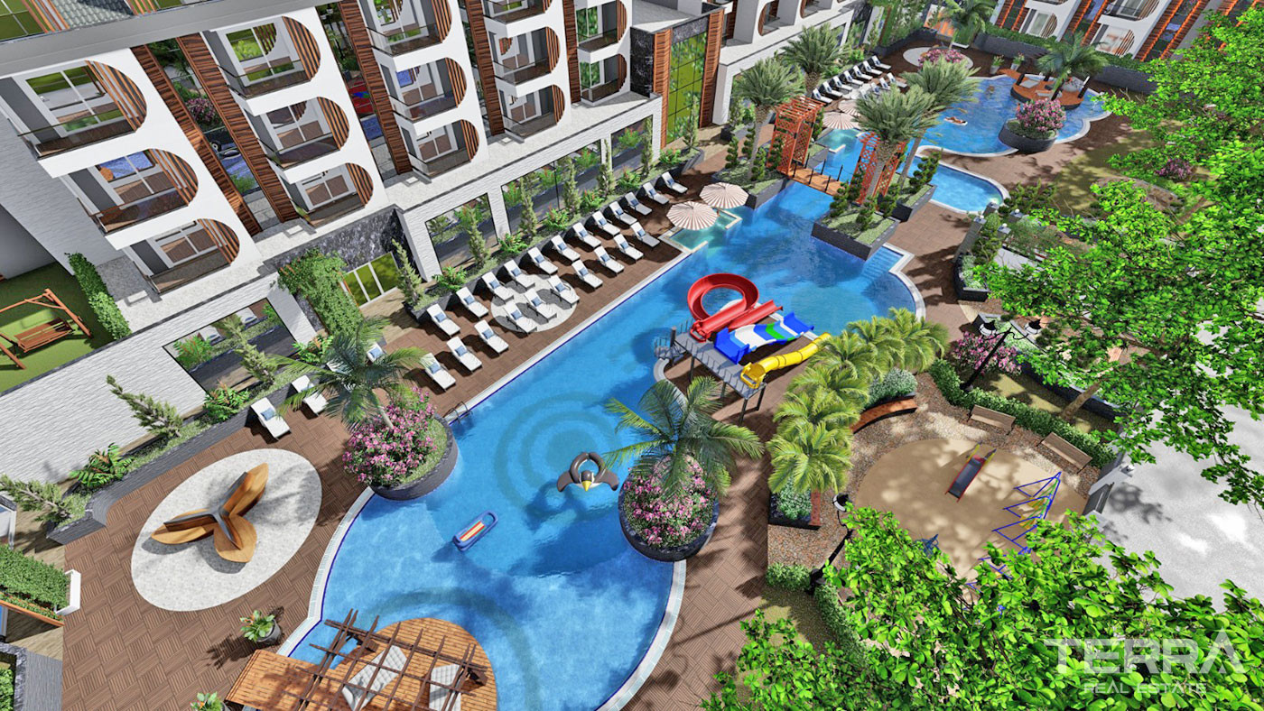 Nirvana Forest – Apartments in Alanya, Avsallar with Private Beach - 64397