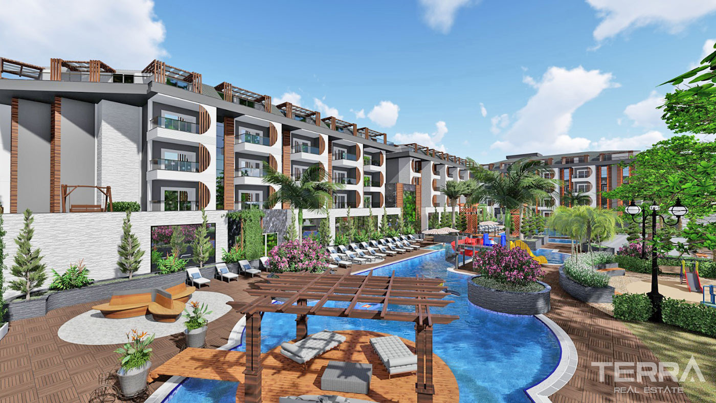 Nirvana Forest – Apartments in Alanya, Avsallar with Private Beach - 64408