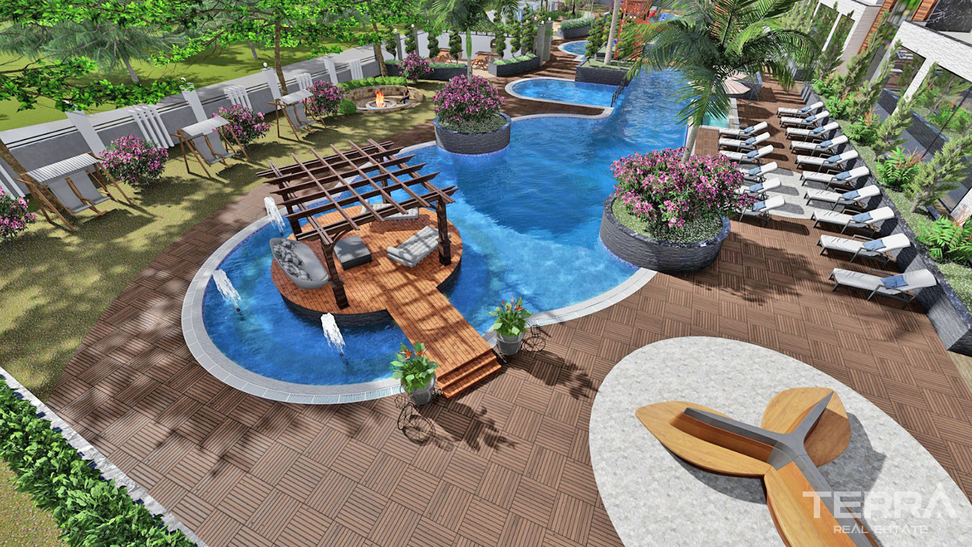 Nirvana Forest – Apartments in Alanya, Avsallar with Private Beach - 64409