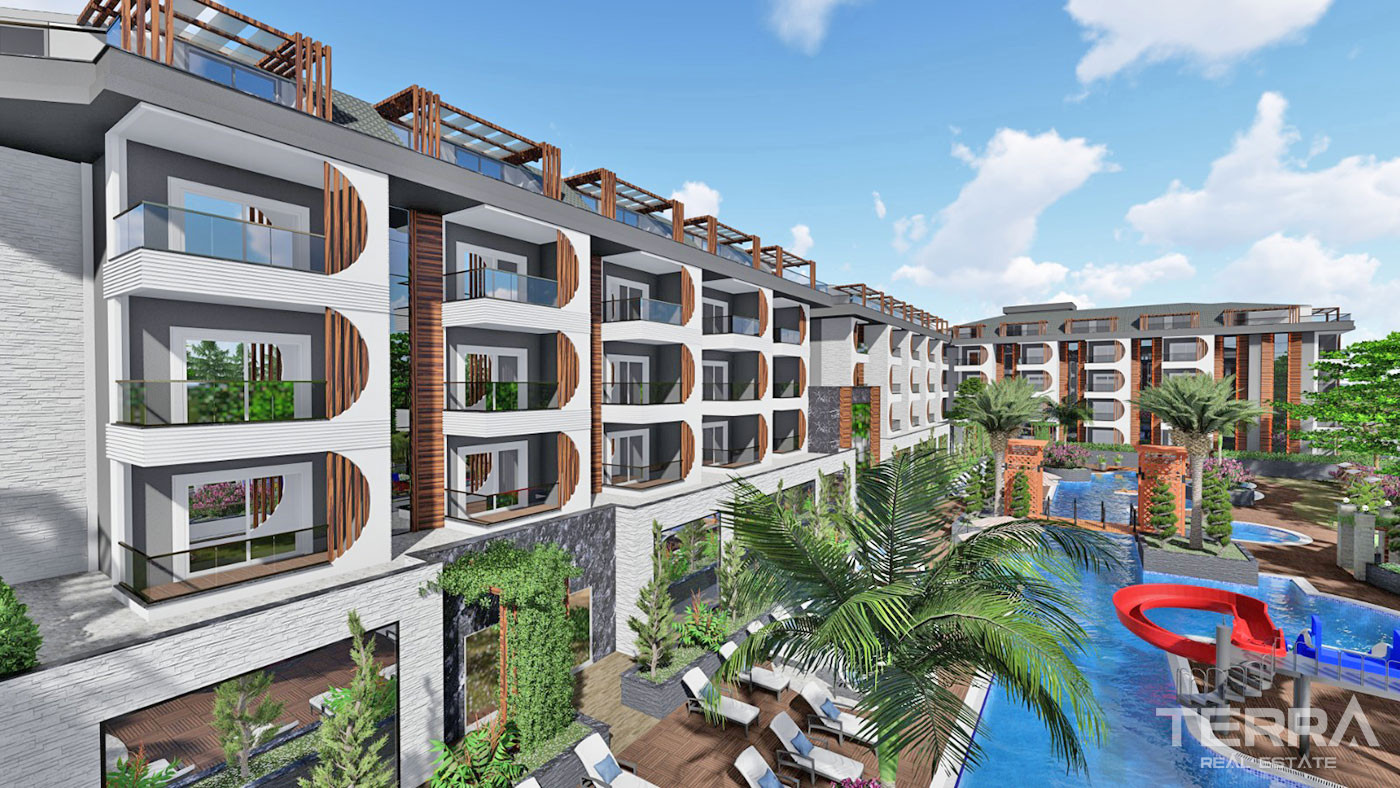 Nirvana Forest – Apartments in Alanya, Avsallar with Private Beach - 64412