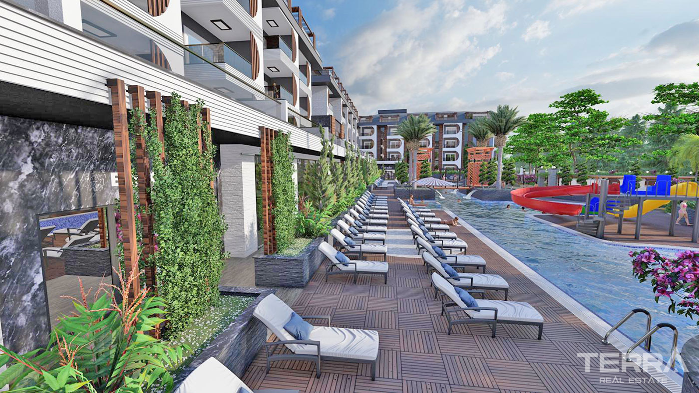 Nirvana Forest – Apartments in Alanya, Avsallar with Private Beach - 64413