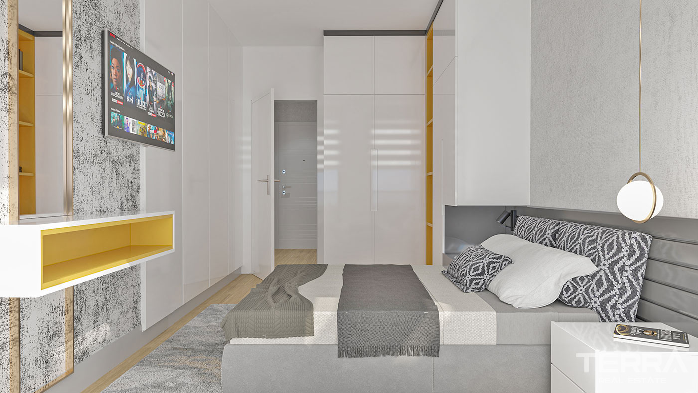 Panoramic Sea View Apartments in Kestel, Alanya with Rooftop Pool - 64518