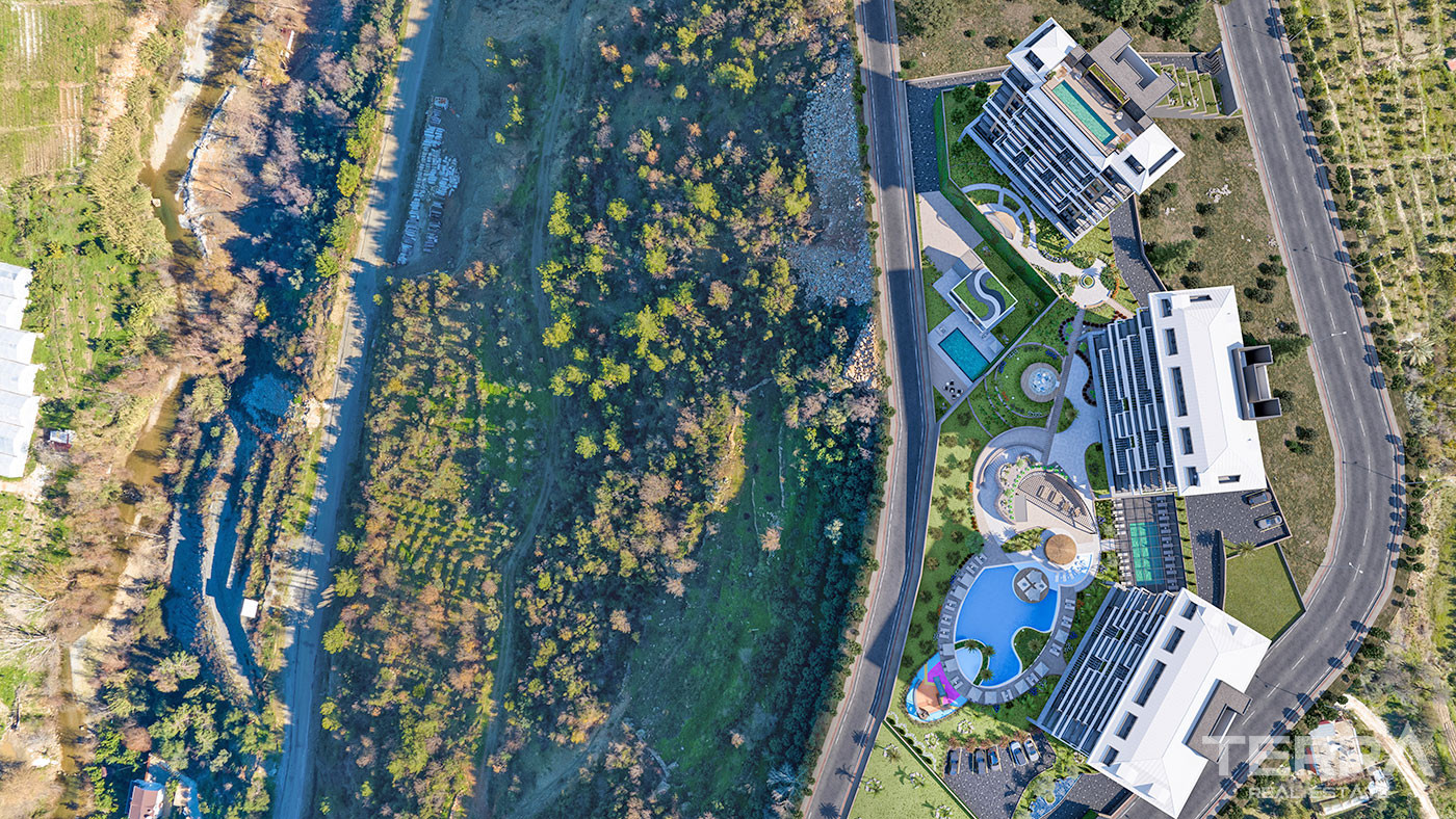 Panoramic Sea View Apartments in Kestel, Alanya with Rooftop Pool - 75500