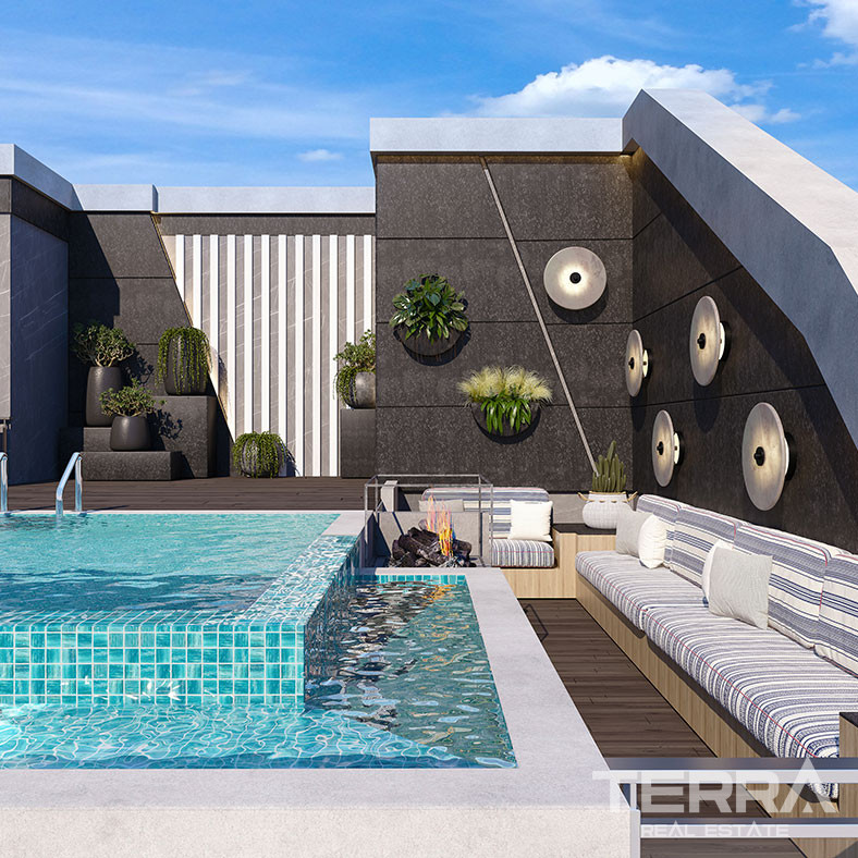 Panoramic Sea View Apartments in Kestel, Alanya with Rooftop Pool - 75506
