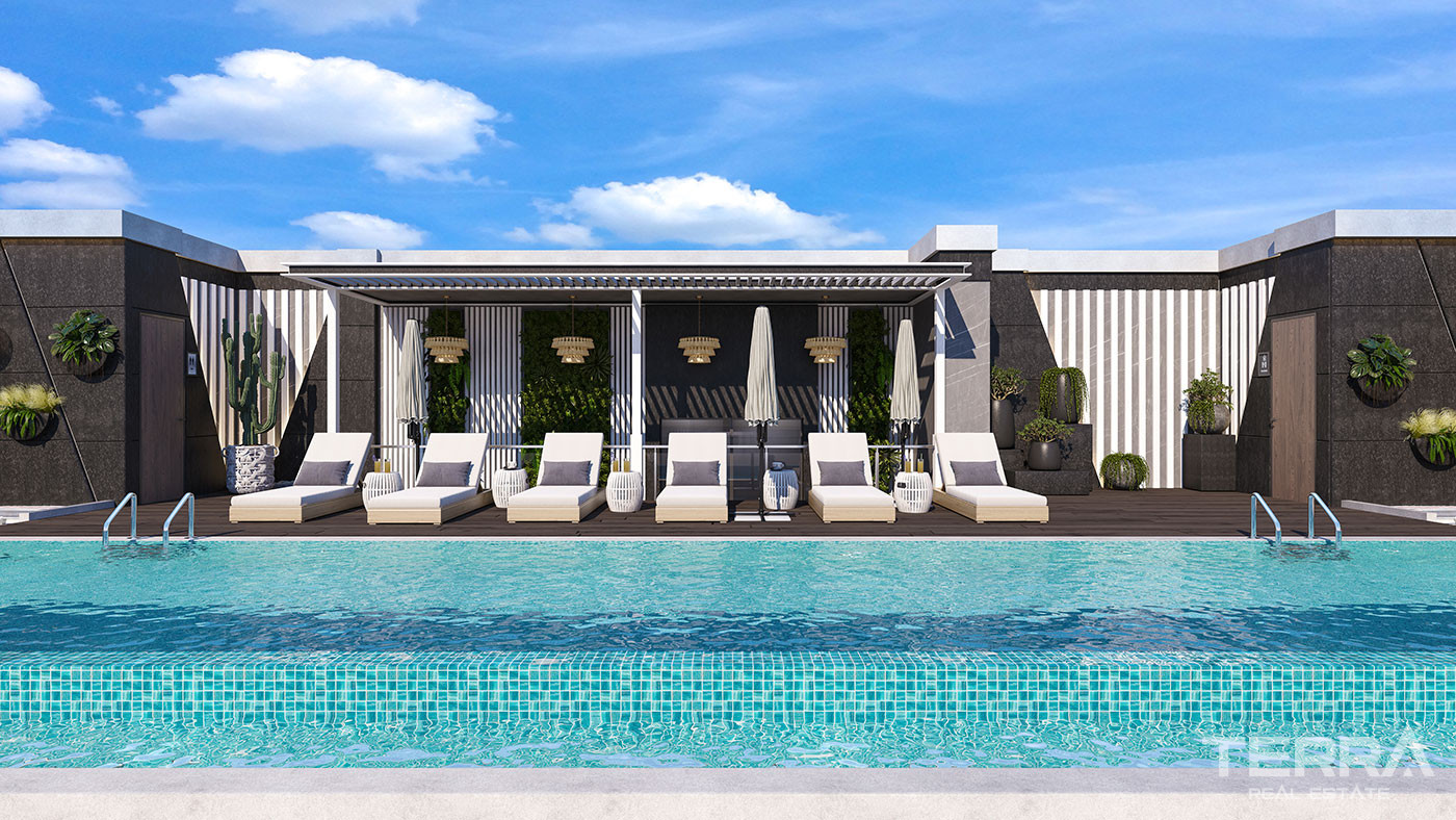 Panoramic Sea View Apartments in Kestel, Alanya with Rooftop Pool - 75507