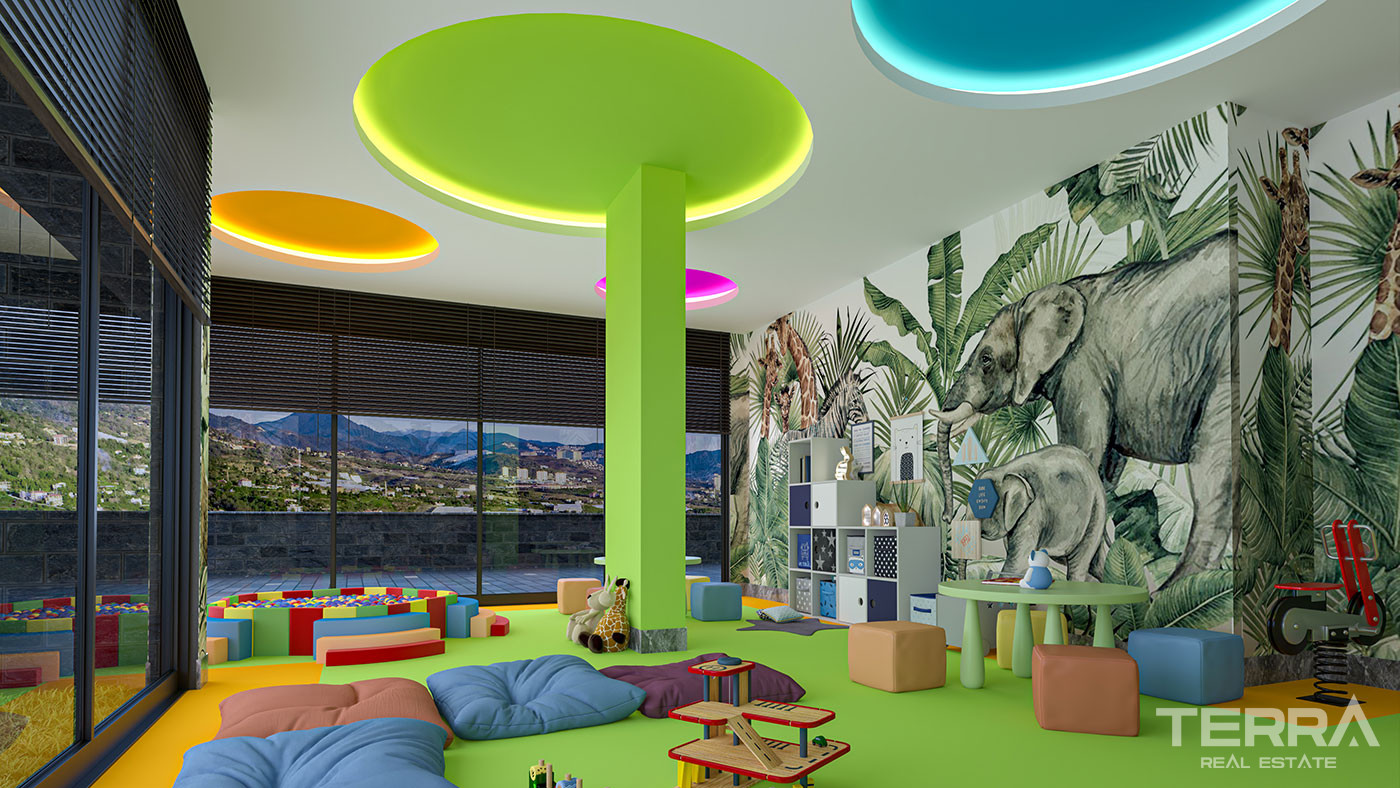 Panoramic Sea View Apartments in Kestel, Alanya with Rooftop Pool - 75510