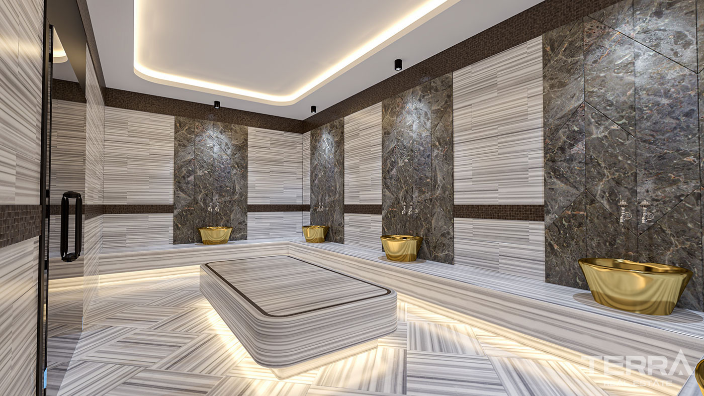 Panoramic Sea View Apartments in Kestel, Alanya with Rooftop Pool - 75511