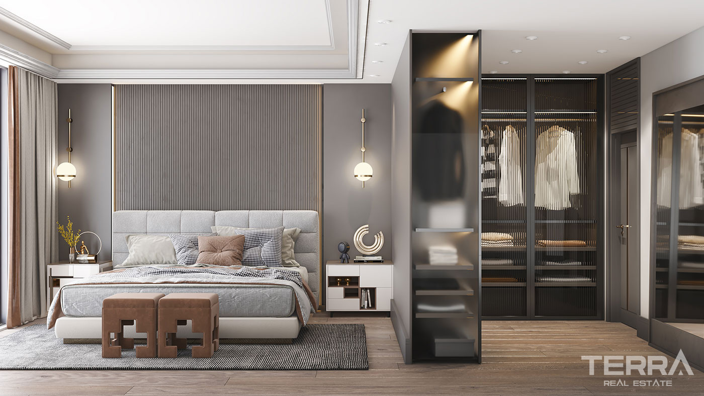 Panoramic Sea View Apartments in Kestel, Alanya with Rooftop Pool - 75519