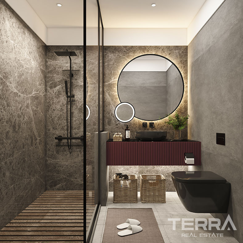 Panoramic Sea View Apartments in Kestel, Alanya with Rooftop Pool - 75521